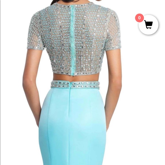 BLUSH two-piece Prom/Pageant Dress - Picture 3 of 3